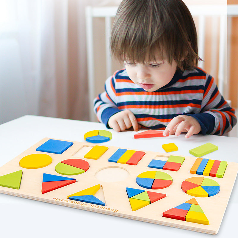 Geometriskt pussel - Tre storlekar Gladarevardag