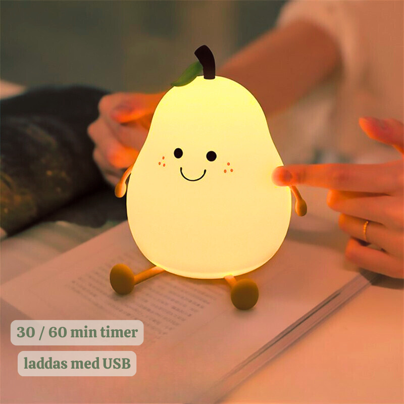 Pelle päron - Silikonlampa med timer.