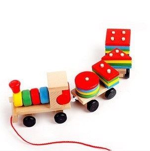 Dragleksak - Tåg med brickor