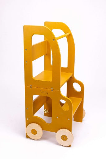 2-i-1 hjälptorn och aktivitetsbord.