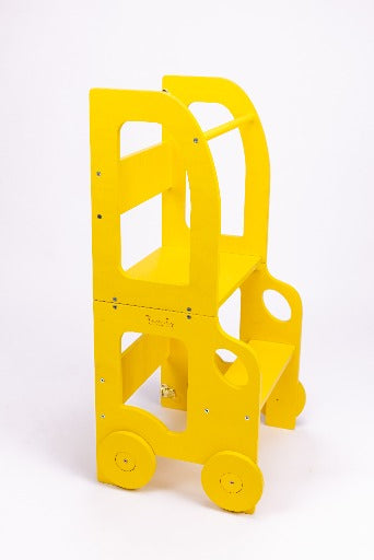 2-i-1 hjälptorn och aktivitetsbord.