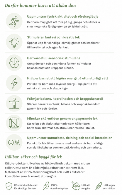 Gungande lekstol för barn IGLU