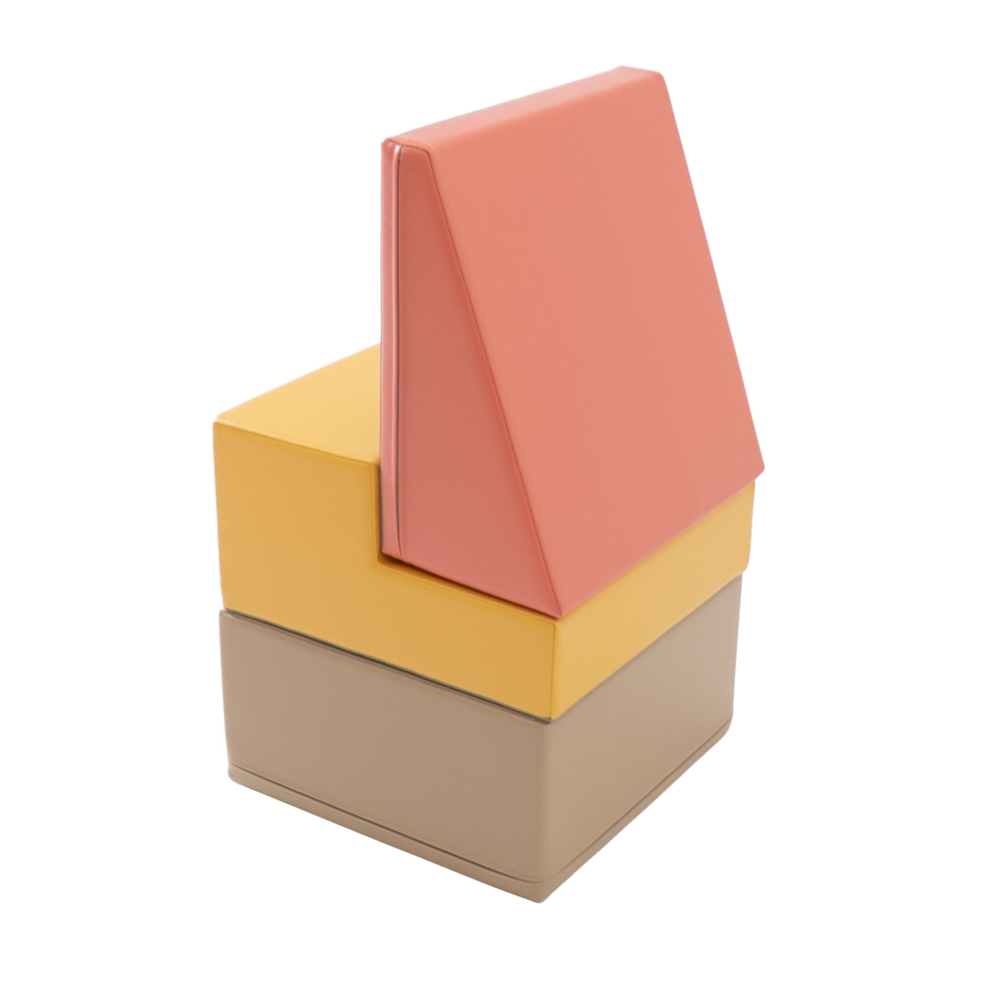 Soft Play 3 Foam Block Set - Pastel Pink Mini Climbie