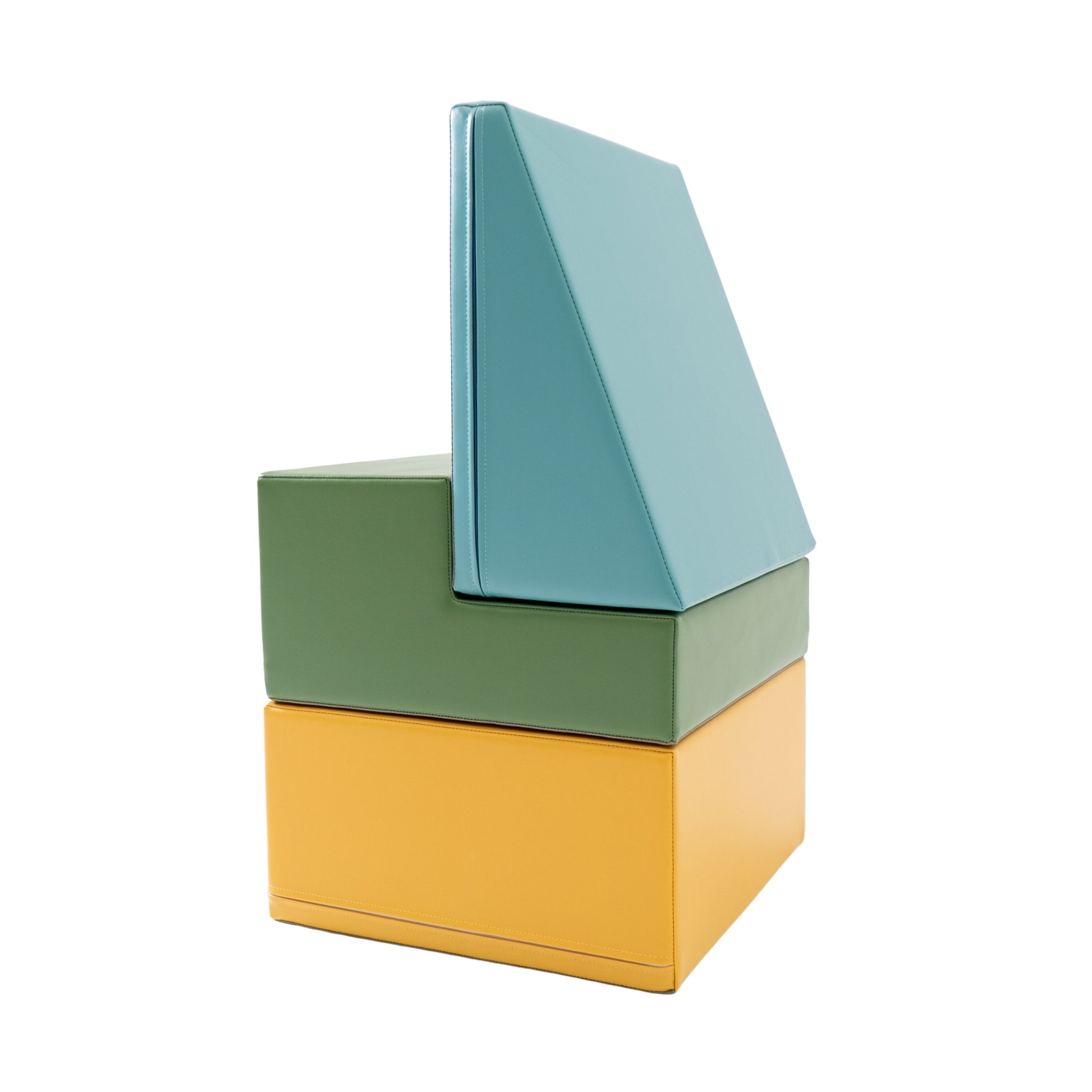 Soft Play 3 Foam Block Set - Pastel Turquoise Mini Climbie